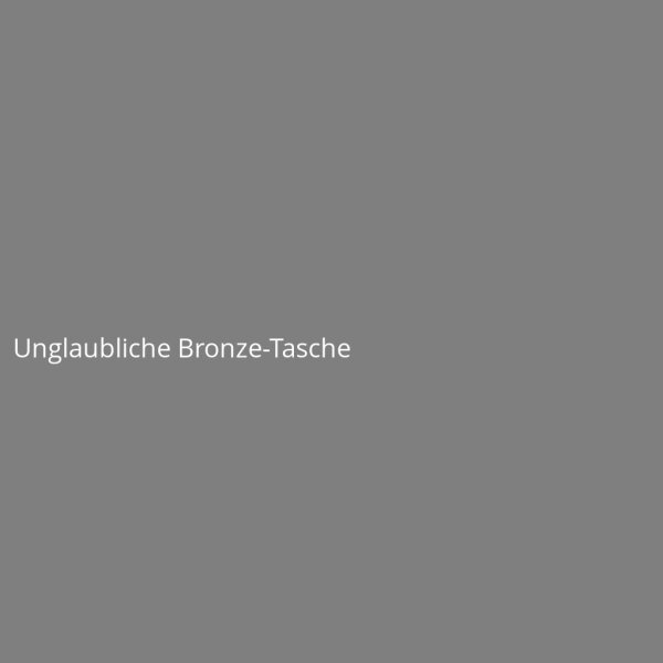 Unglaubliche Bronze-Tasche