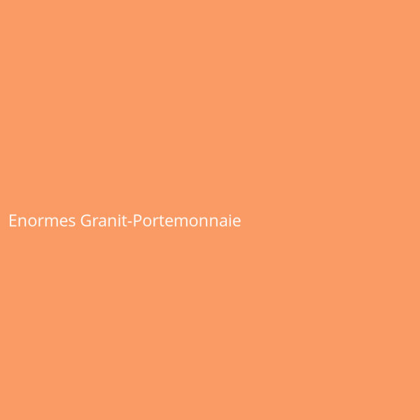 Enormes Granit-Portemonnaie