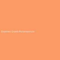 Enormes Granit-Portemonnaie