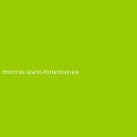 Enormes Granit-Portemonnaie