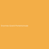 Enormes Granit-Portemonnaie