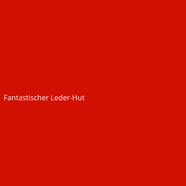 Fantastischer Leder-Hut