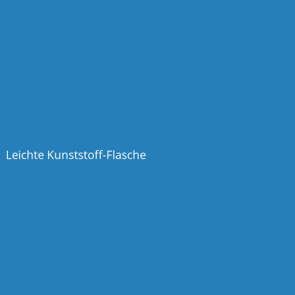 Leichte Kunststoff-Flasche
