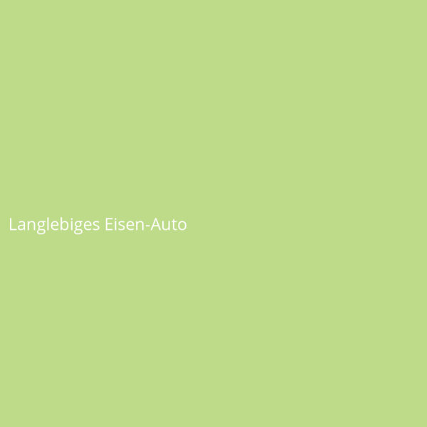 Langlebiges Eisen-Auto