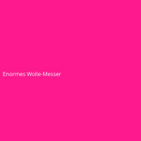 Enormes Wolle-Messer