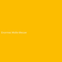 Enormes Wolle-Messer